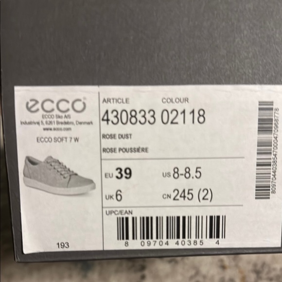 Ecco Pink Sneakers Minimalist Design - Picture 5 of 5